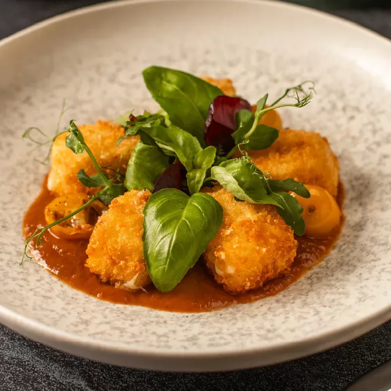 Crispy mozzarella