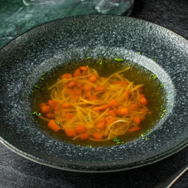 Homemade beef soup