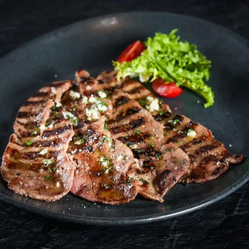 Veal liver grilled
